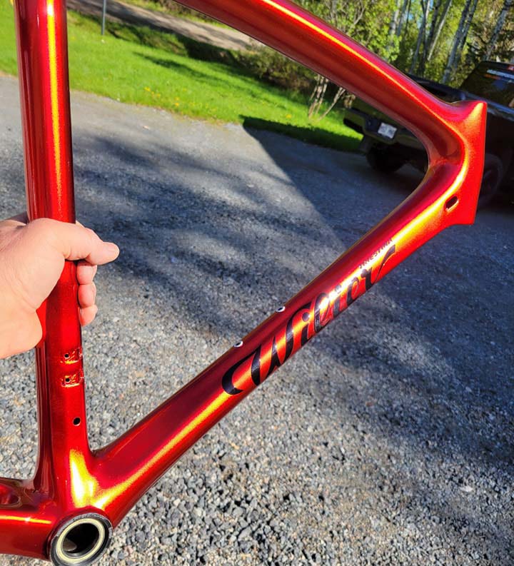 cadre de vélo repeint par Vélos composites